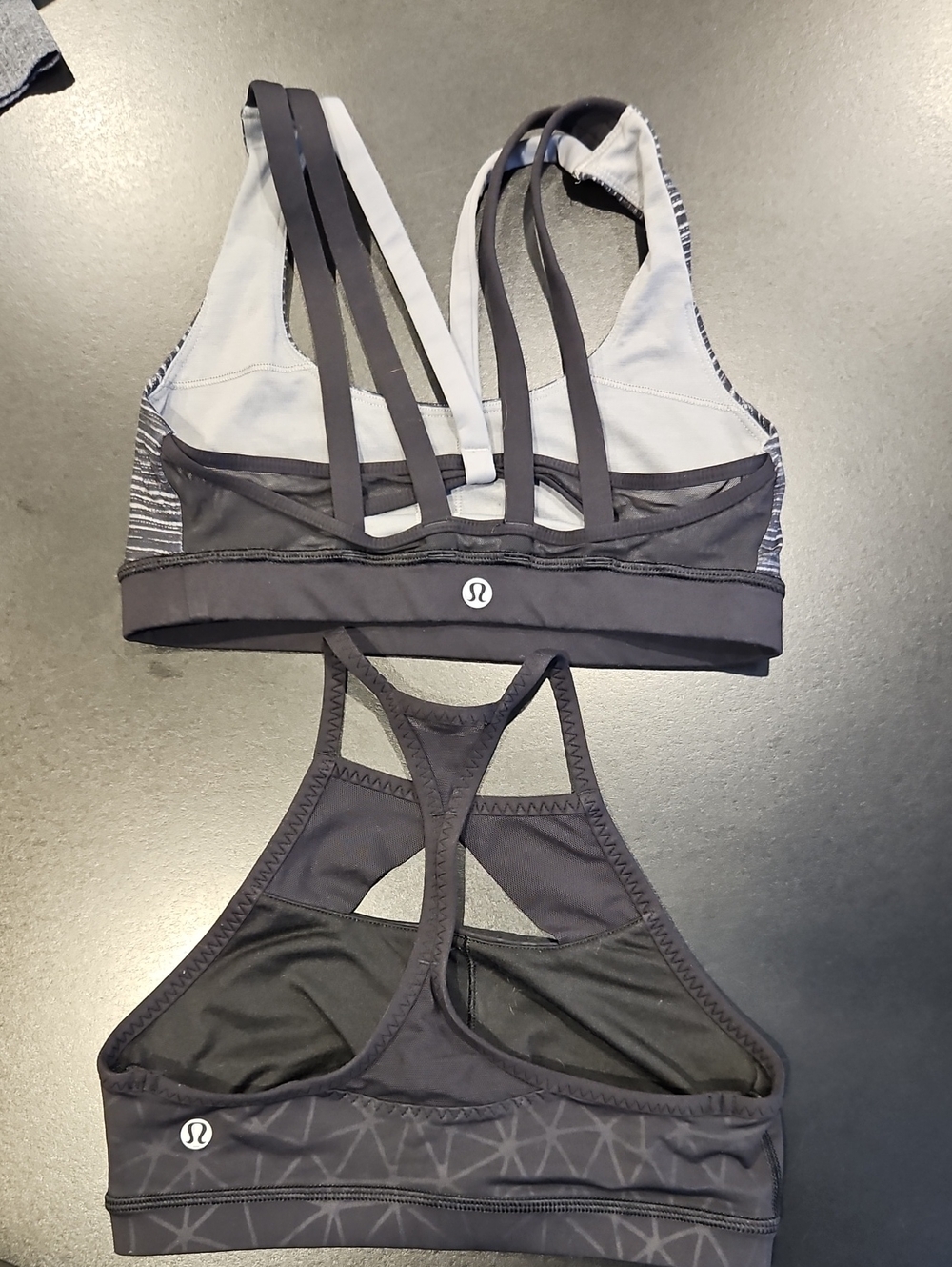 lululemon athletica Black Strappy Back Sports Bras